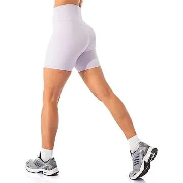 Lavento Women's All Day Soft Yoga Shorts 6 Inch - Workout Gym Running Active Biker Short for Woman (...