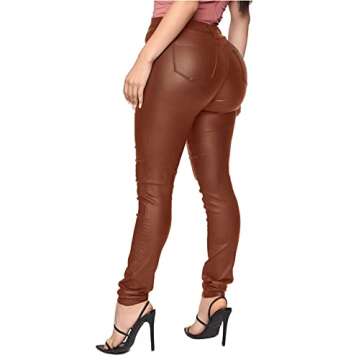 High Waisted Faux Leather Pants for Ultimate Style