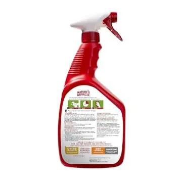 Nature’s Miracle Advanced Stain & Odor Eliminator 32 Ounces, Sunny Lemon Scent, Severe Mess Enzyma...