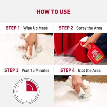 Nature’s Miracle Advanced Stain & Odor Eliminator 32 Ounces, Sunny Lemon Scent, Severe Mess Enzymatic Formula For Tough Pet Messes