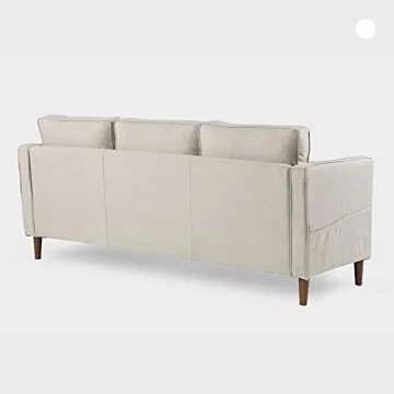 Mellow HANA Modern Linen Loveseat for Small Spaces
