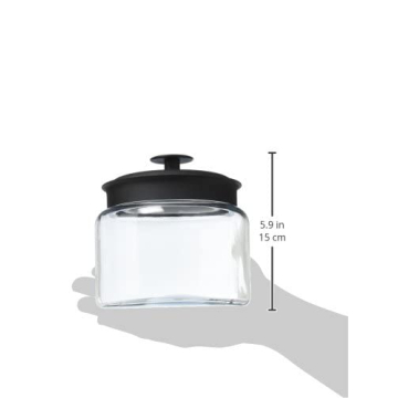 Elegant Anchor Hocking 48-Ounce Glass Storage Jar