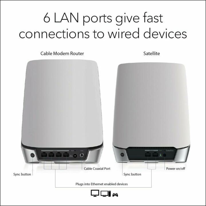 NETGEAR Orbi WiFi 6 Modem Router & Extender AX4200