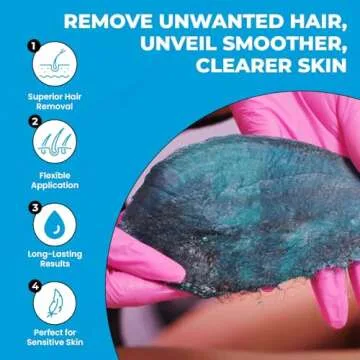 Starpil Wax 1000g / 2.2 lb Bag Blue Hard Wax Beads for Hair Removal, Stripless Wax Beans Refill for Wax Pot Warmer Professional, Low Temperature Film Hair Removal Wax Pearls.