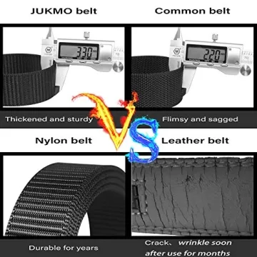 Adjustable JUKMO Tactical Ratchet Belt for Men