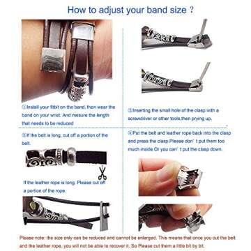 Smatiful Adjustable Charge 2 Bands - Stylish Leather Design