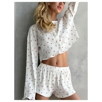 Stylish SHENHE Floral Pajama Set for Ultimate Comfort