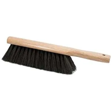 MARSHALLTOWN Beaver Tail Brush, Black Horsehair Fibers, 13 1/2 Inch Length, Masonry, Concrete, Made in the USA, 6517