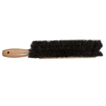 MARSHALLTOWN Beaver Tail Brush, Black Horsehair Fibers, 13 1/2 Inch Length, Masonry, Concrete, Made in the USA, 6517