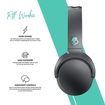 Skullcandy Riff Wireless Headphones with 12 Hr Battery Life