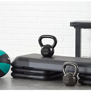 Durable Amazon Basics 25lb Kettlebell for Effective Workouts