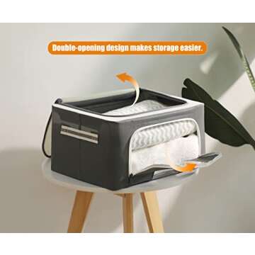 Furnhome Stackable Storage Bins - Durable & Stylish