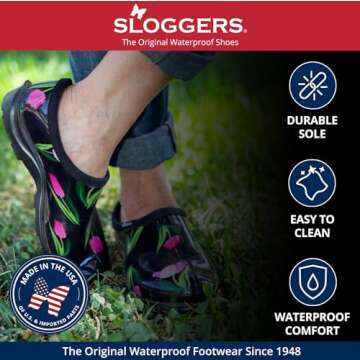 Women's Sloggers Waterproof Garden Shoe - Comfort & Style