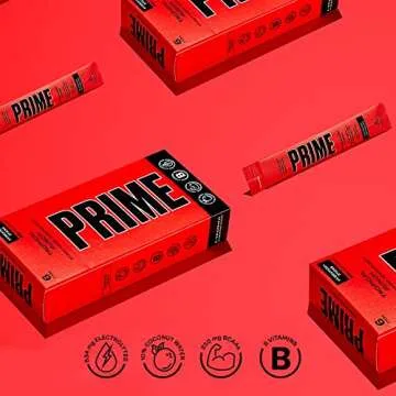 PRIME HYDRATION+ Sticks TROPICAL PUNCH | Hydration Powder Single Serve Sticks | Electrolyte Powder On The Go | Low Sugar | Caffeine-Free | Vegan | 6 Sticks