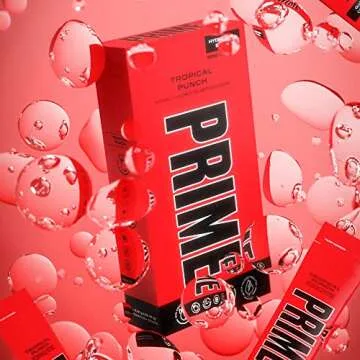 PRIME HYDRATION+ Sticks TROPICAL PUNCH | Hydration Powder Single Serve Sticks | Electrolyte Powder On The Go | Low Sugar | Caffeine-Free | Vegan | 6 Sticks