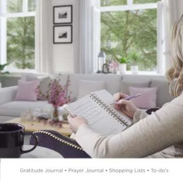 Christian Art Gifts Journal w/Scripture With God All Things Are Possible Mathew 19:26 Bible Verse Floral 192 Ruled Pages, Large Hardcover Notebook, Wire Bound