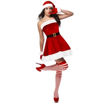 Classic Santa Girl Costume for Women – Festive & Fun Outfit