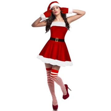 Classic Santa Girl Costume for Women – Festive & Fun Outfit