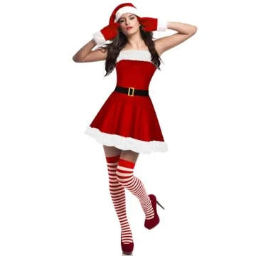 Classic Santa Girl Costume for Women – Festive & Fun Outfit