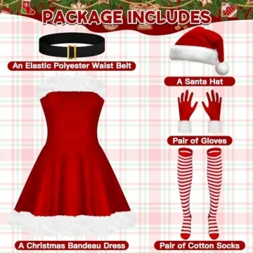 Classic Santa Girl Costume for Women – Festive & Fun Outfit
