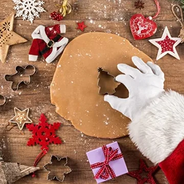 FUSOTO 6PCS Christmas Cookie Cutters for Holiday Baking