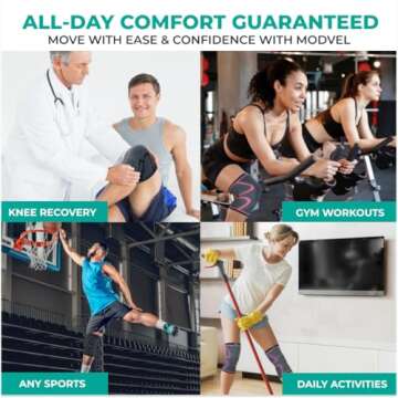 Modvel Knee Brace - Compression Support for Pain Relief