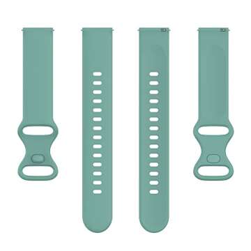 E ECSEM 8-Pack Colorful Silicone Bands for Letsfit IW1/EW1