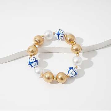 Sajidos Bamboo Tube Bangle Bracelets for Women Stacking Chunky Colorful Acrylic Beads Stretch Bracel...