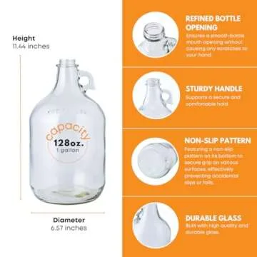 FastRack 1 Gallon Glass Water Bottle with Cap