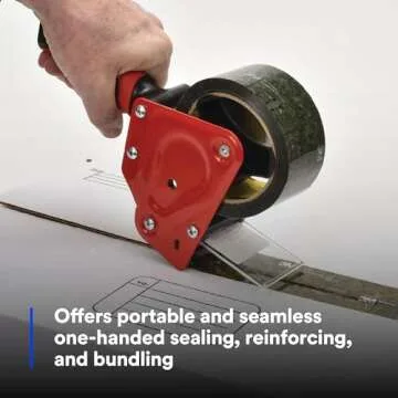 3M Scotch Box Sealing Tape Dispenser HR83, Portable, Hand-Held, High-Impact Plastic, 3 in