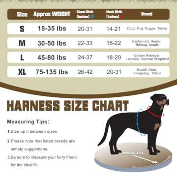 AUROTH Tactical Pet Harness for Large Dogs No Pull Adjustable, Reflective K9 Working Training Easy Control Vest Military fpr Service Dog Desert Camo L