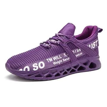Breathable Athletic Walking Shoes for Men & Women Purple
