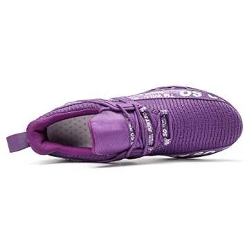 Breathable Athletic Walking Shoes for Men & Women Purple