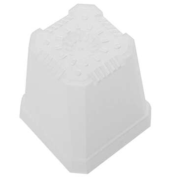 JOIKIT 120 Pack 3 Inch Clear Square Nursery Pot, Plastic Square Plant Pot with Drainage Hole, Transplant Seedling Nursery Planter for Indoor, Outdoor, Garden, Office, Balcony