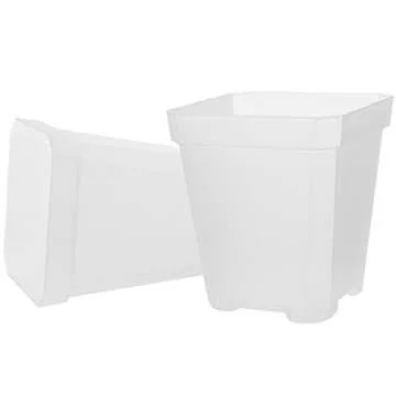JOIKIT 120 Pack 3 Inch Clear Square Nursery Pot, Plastic Square Plant Pot with Drainage Hole, Transplant Seedling Nursery Planter for Indoor, Outdoor, Garden, Office, Balcony