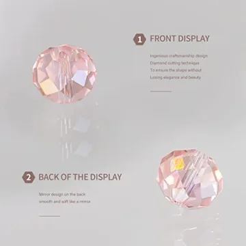 FZH Briolette Glass Bead Kit 410Pcs for Jewelry Making