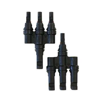 Renogy Solar Male and Female MMMF+FFFM, 3 to 1 Branch Connectors