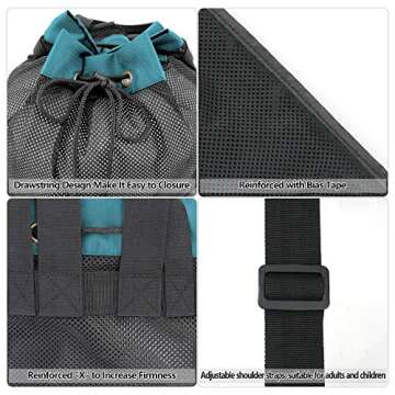 BeeGreen Teal Beach Bag for Sports and Outdoor Adventure