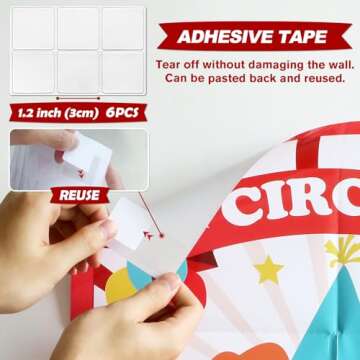 Pin The Nose on The Clown Circus Party Game Supplies