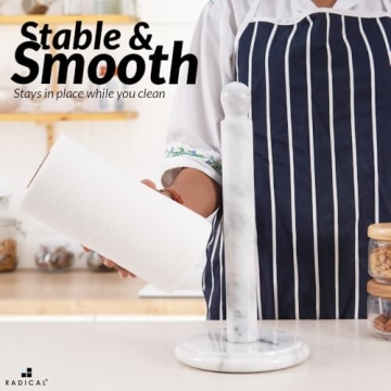 Elegant RADICALn Marble Paper Towel Holder for Your Kitchen