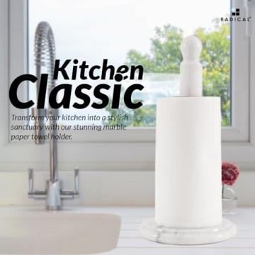 Elegant RADICALn Marble Paper Towel Holder for Your Kitchen