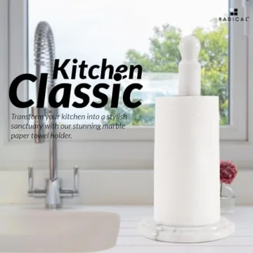 Elegant RADICALn Marble Paper Towel Holder for Your Kitchen