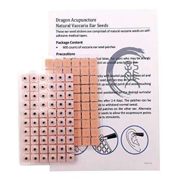 Dragon Acupuncture Ear Seeds 600 Counts Refill Pack for Effective Reflexology
