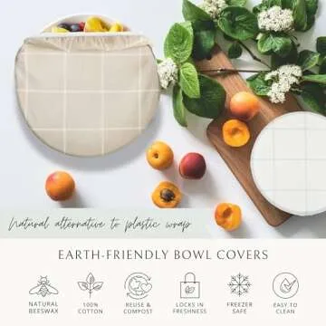 Eco-Friendly Reusable Beeswax Bowl Covers for Baking
