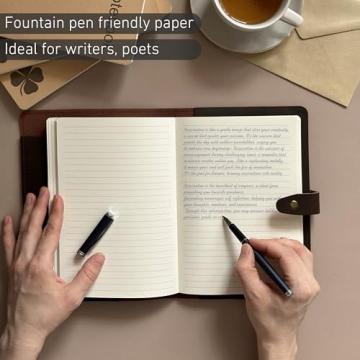 Genuine Leather Refillable Journal for Writers
