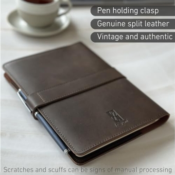 Genuine Leather Refillable Journal for Writers
