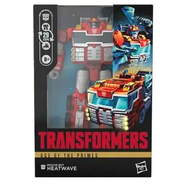 Transformers Age of The Primes Voyager Class Rescue Bot Heatwave, 7-inch Converting Action Figure, Robot Toys for Ages 8+