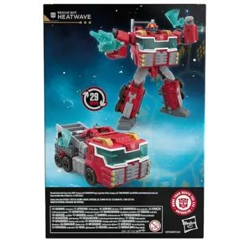 Transformers Age of The Primes Voyager Class Rescue Bot Heatwave, 7-inch Converting Action Figure, Robot Toys for Ages 8+