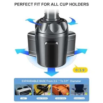 TOPGO Adjustable Car Seat Cup Holder for Kids