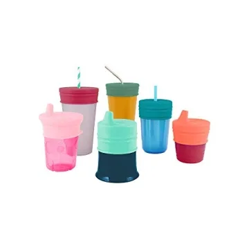 Boon Snug Silicone Sippy Cup Lids for Toddlers and Kids